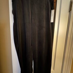 Nicole Miller Black velvet Wide Leg Pants